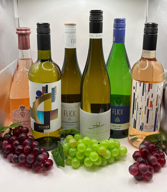 Frühlings Weinpaket 6 Flaschen Rosé & Weißwein Terrassenwein Probierpaket