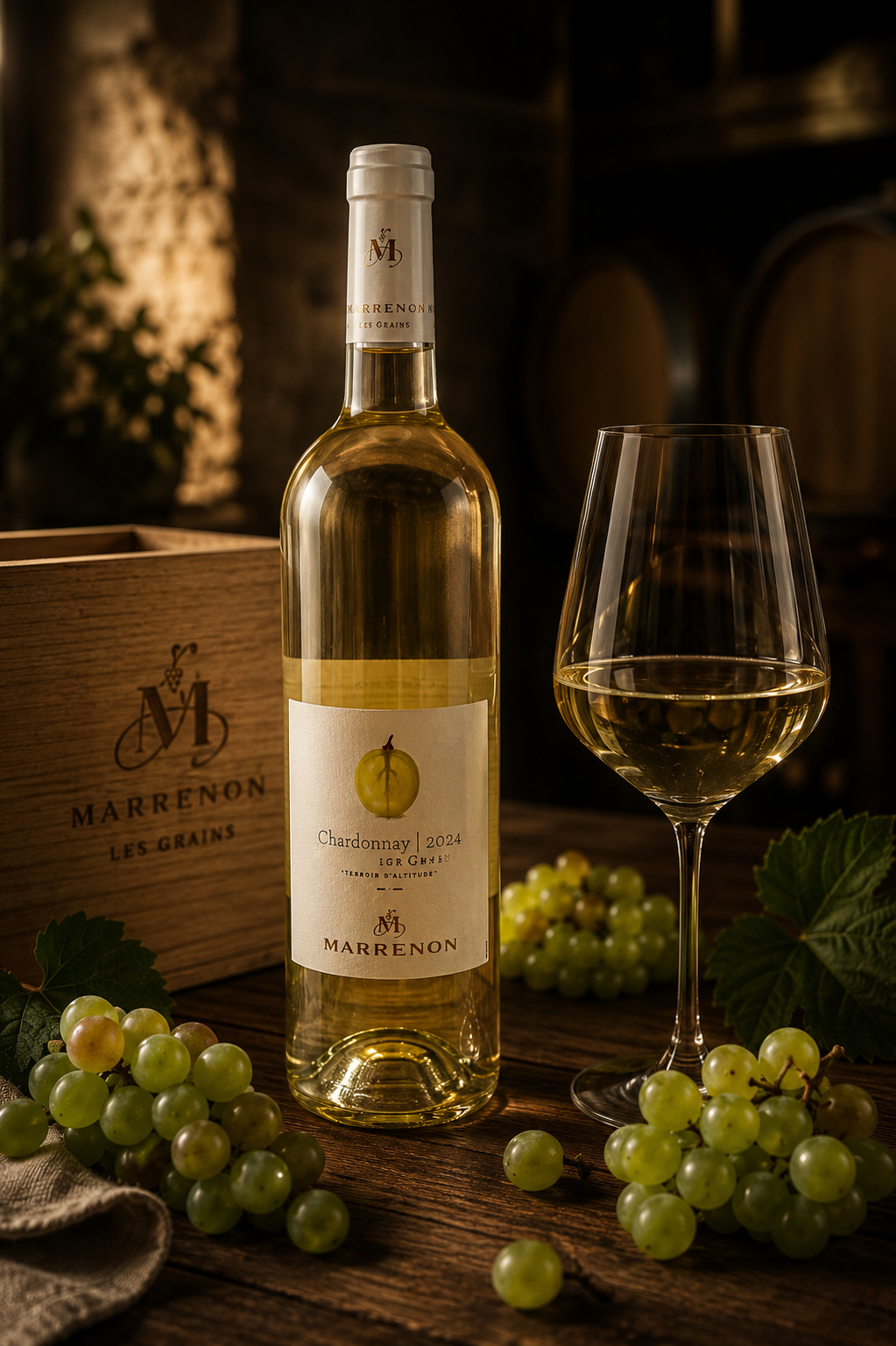 Les Grains Chardonnay Marrenon Vignobles