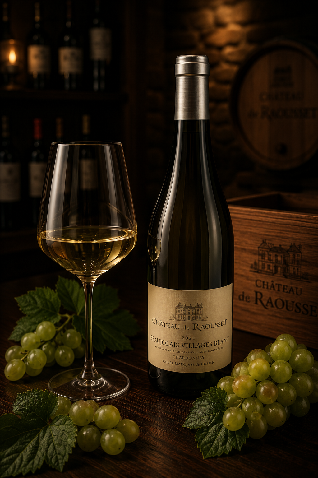Chardonnay 2020 Beaujoulais village Blanc Chateau Rousset