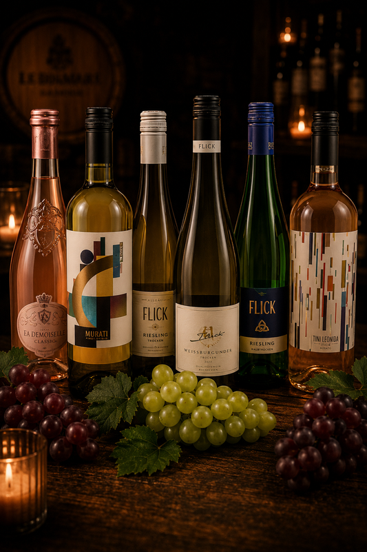 Frühlings Weinpaket 6 Flaschen Rosé & Weißwein Terrassenwein Probierpaket